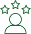 Utilisateur avec étoiles d'évaluation